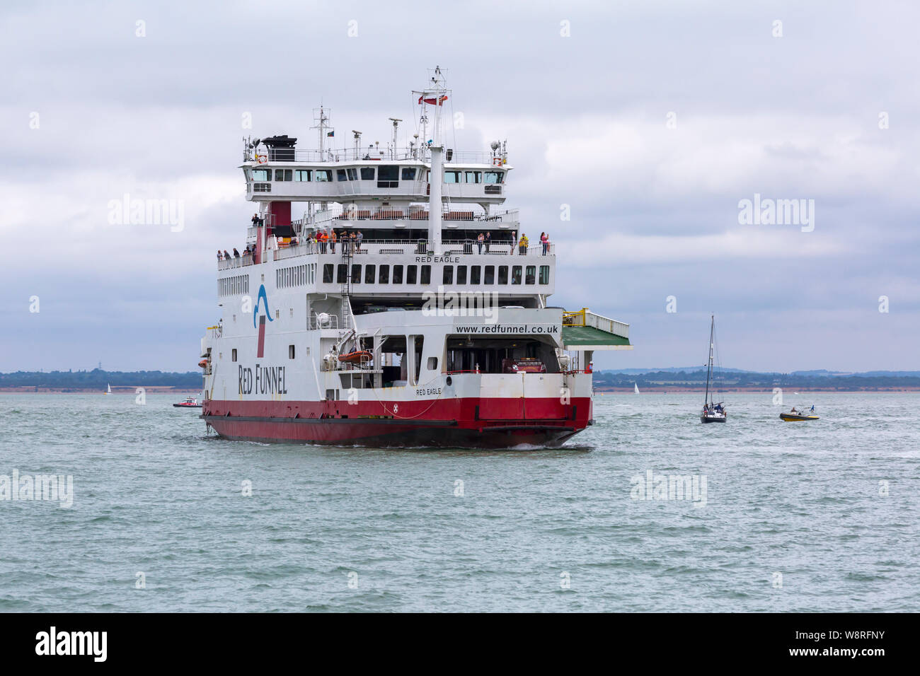 Red Funnel Ferry Red Eagle Ferry Approaching East Cowes Isle Of
