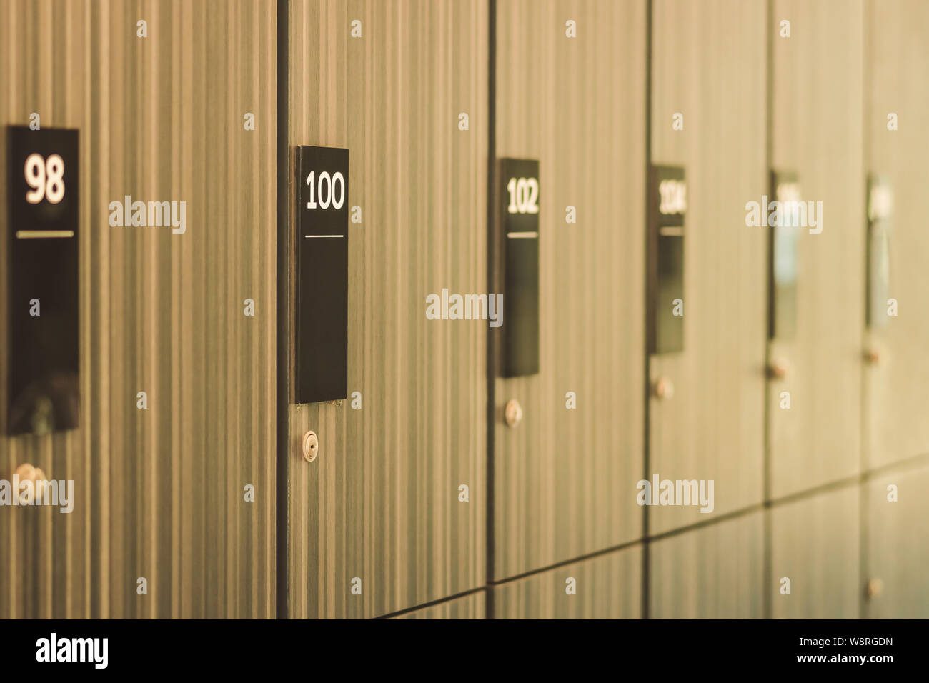Lockers room for storing musical instruments in music schools Stock Photo Alamy