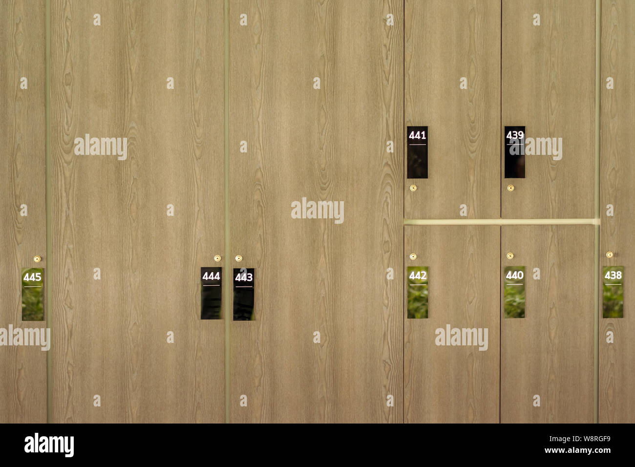 Lockers room for storing musical instruments in music schools Stock Photo Alamy