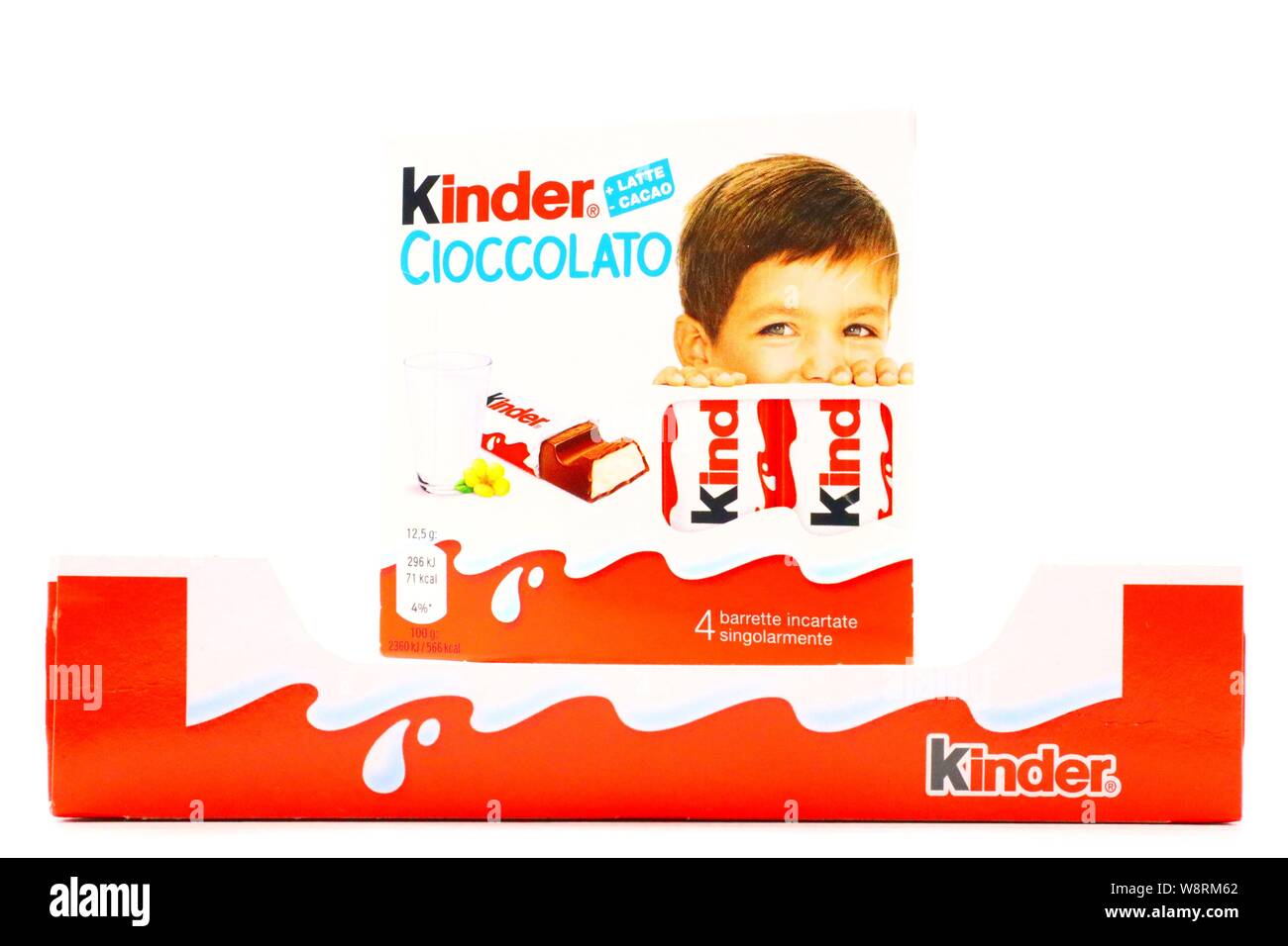 Kinder Chocolate Bars. Kinder is a brand of products made in Italy by