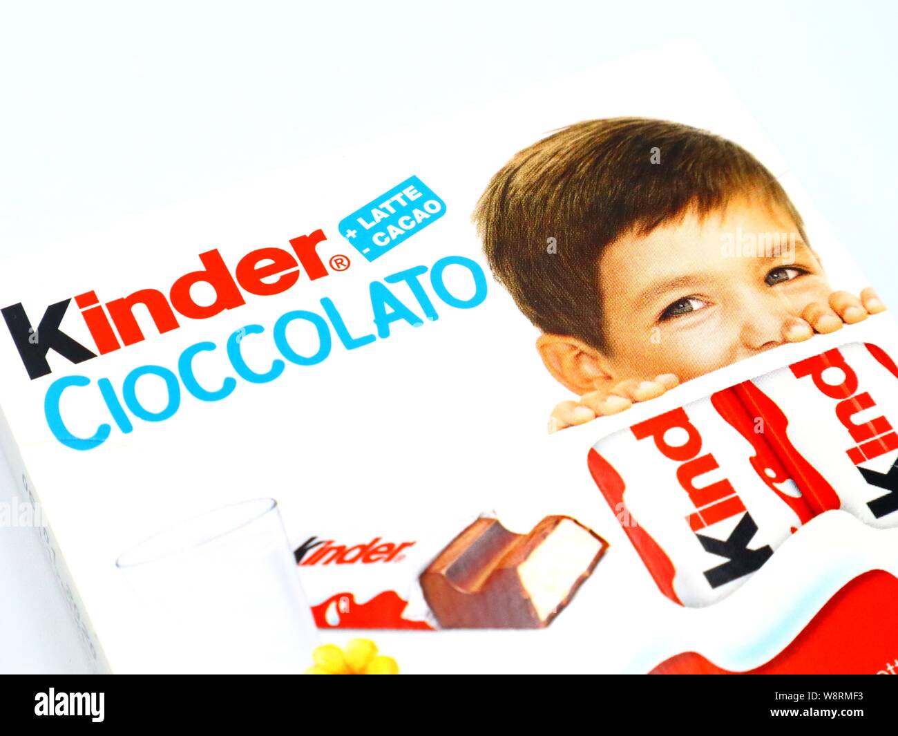 Kinder Chocolate Bars. Kinder is a brand of products made in Italy by