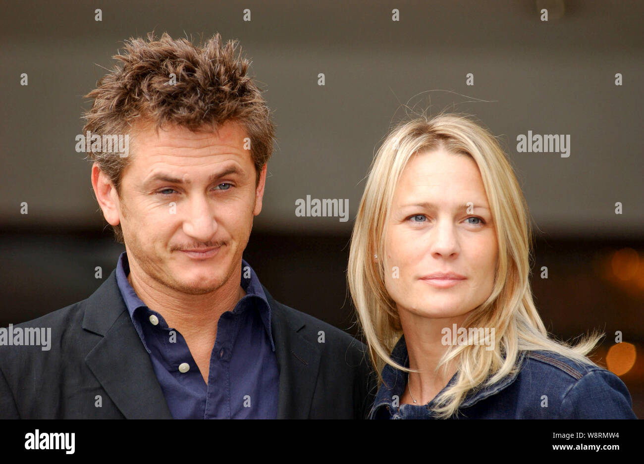 Sean Penn and his wife Robin Wright-Penn pictured at The Sheraton Grand  Hotel, Edinburgh today ( Thursday 23/8/01). His new film "The Pledge" is  being premiered tonight at the cities UGC cinema