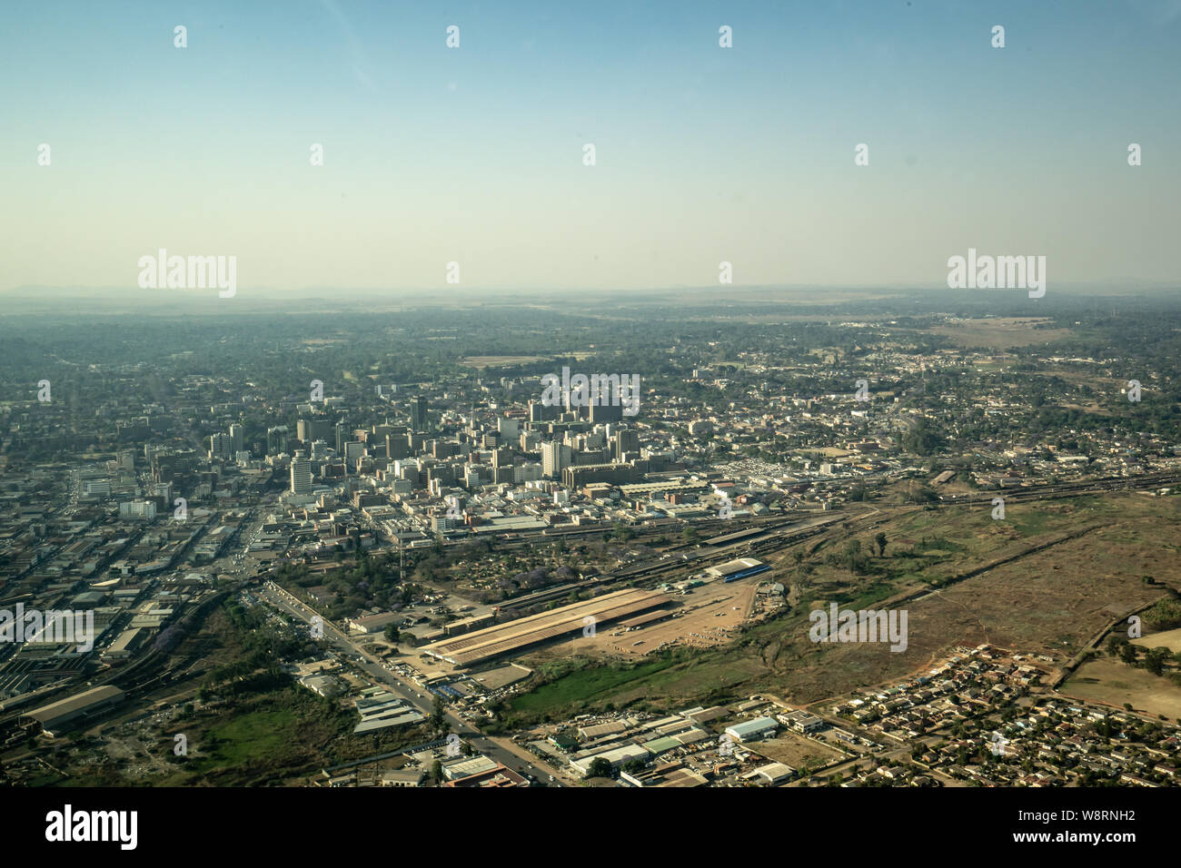 Aerial Photography of Harare, Zimbabwe Stock Photo