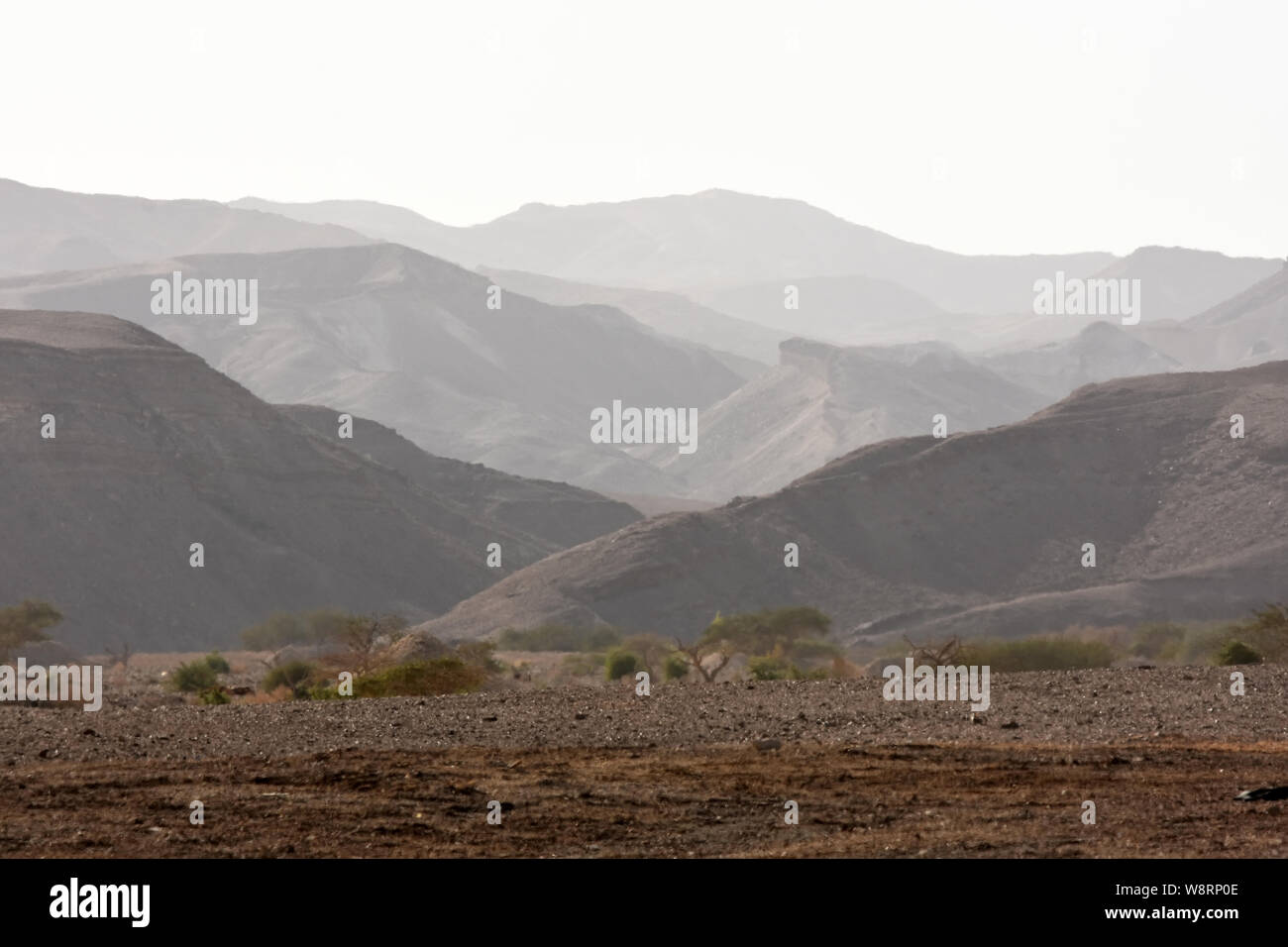 Desert mountain heat Stock Photo