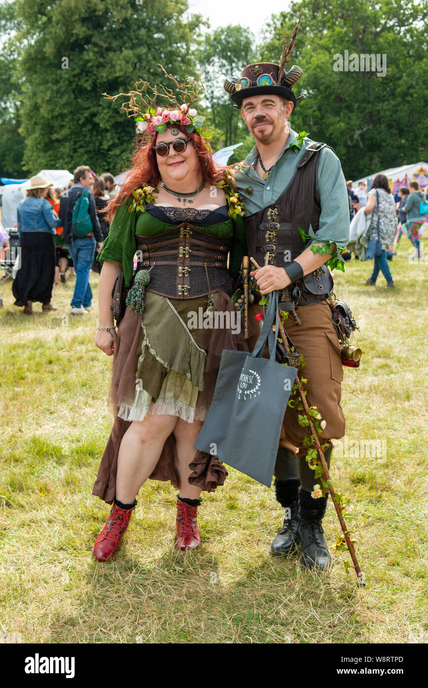 Burley, Ringwood, New Forest, Hampshire, England, UK. August, 2019. The New  Forest Fairy Festival. Festival goers dressed up in fairy fancy dress Stock  Photo - Alamy
