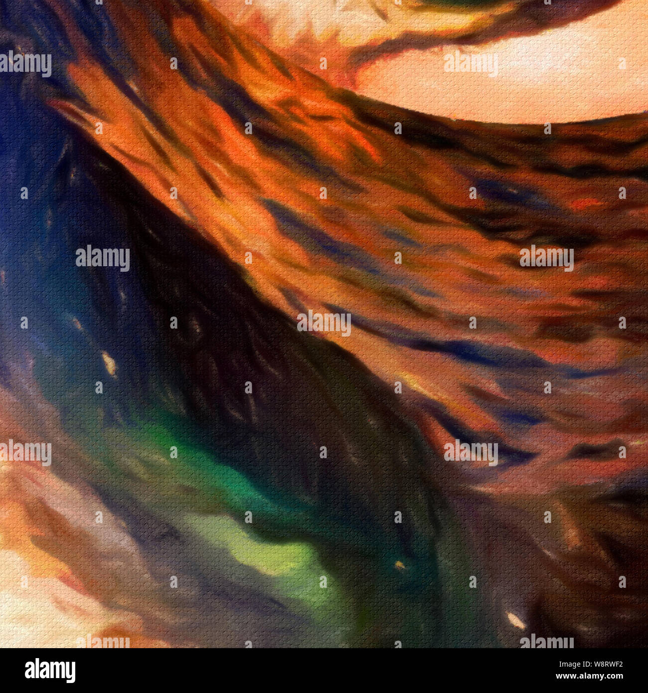 Colorful Oil Painting Abstract Art Texture With Brush Strokes