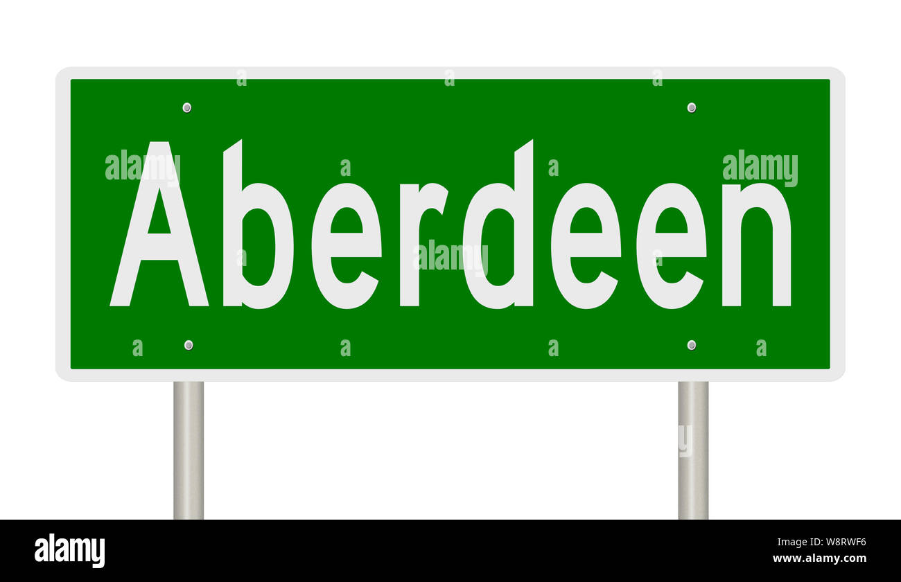 Aberdeen street sign Cut Out Stock Images & Pictures Alamy