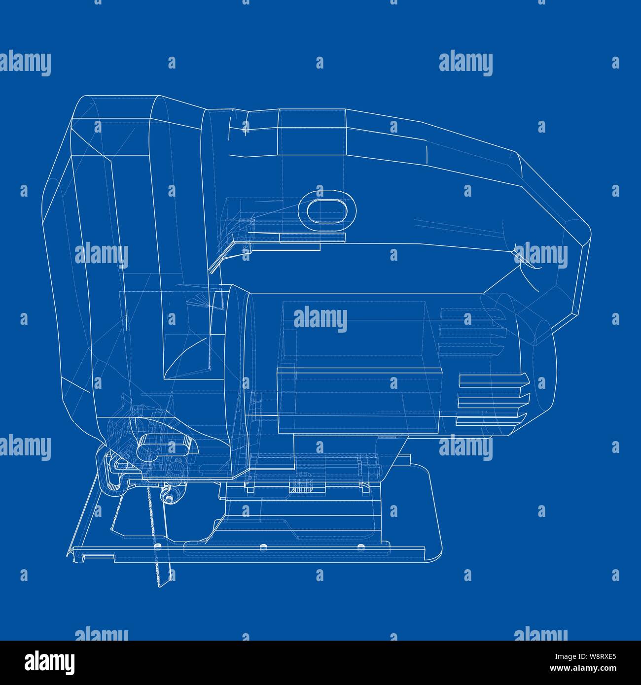 Outline Jig Saw Vector Sketch Machine Illustration Vector, Sketch, Machine,  Illustration PNG and Vector with Transparent Background for Free Download