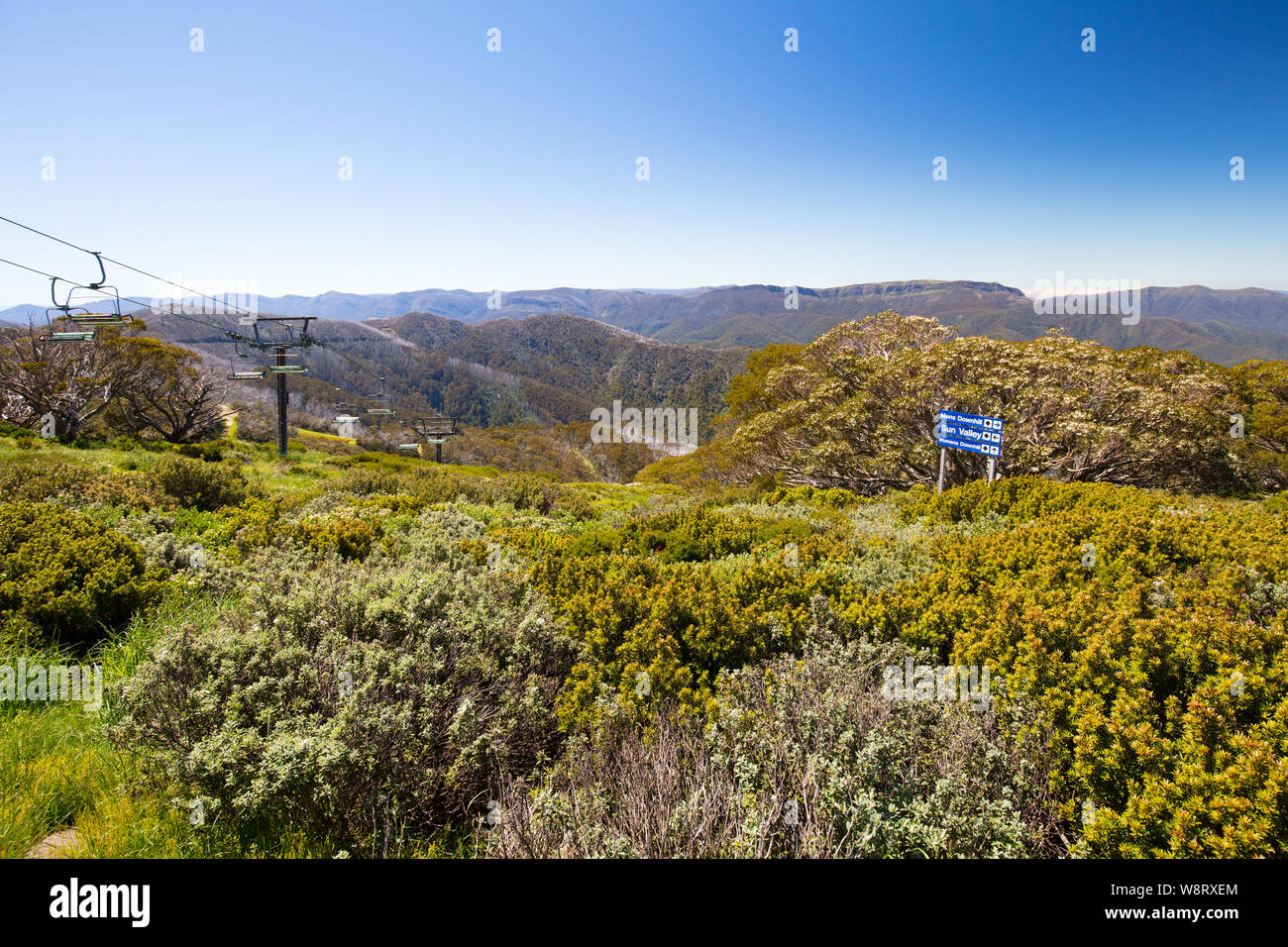 Mount Buller Walking Trails in Summer Stock Photo Alamy