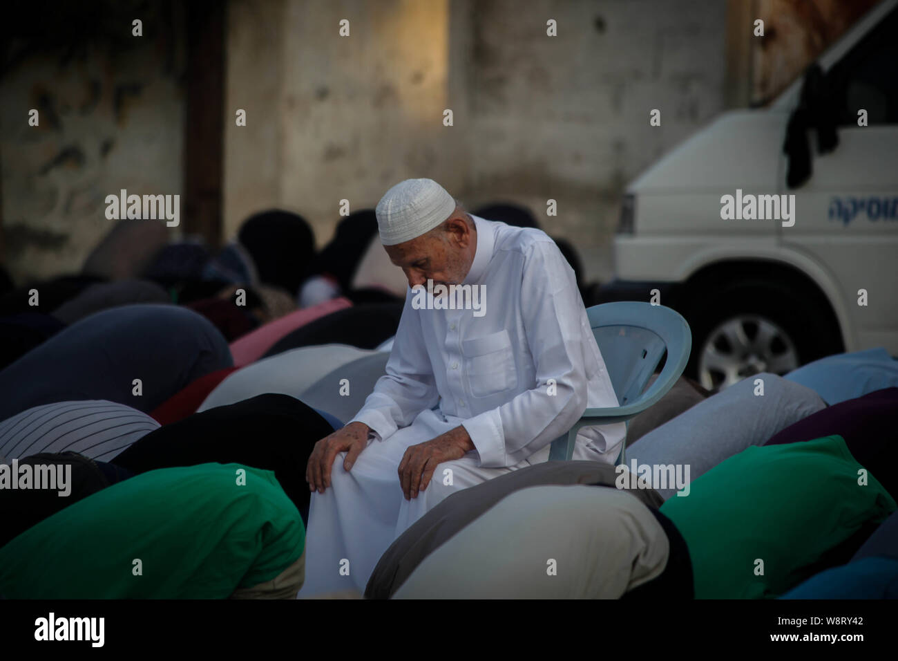 Muslims In Gaza Gaza, Palestine. 11th Aug, 2019. Palestinian Muslims attend a morning ...