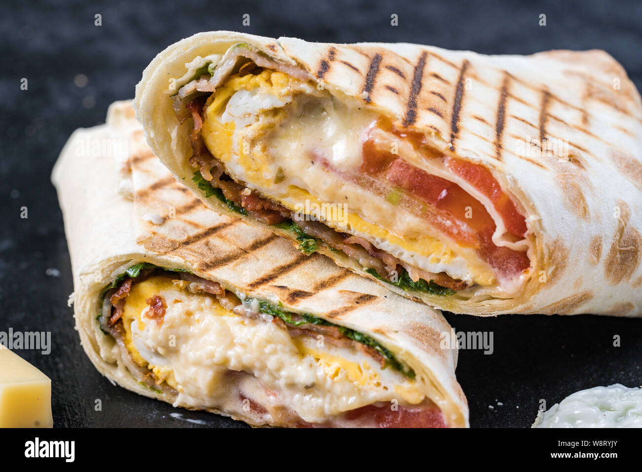 Shawarma sandwich gyroscope fresh roll of lavash Lavash chicken beef Shawarma falafel recipe tin