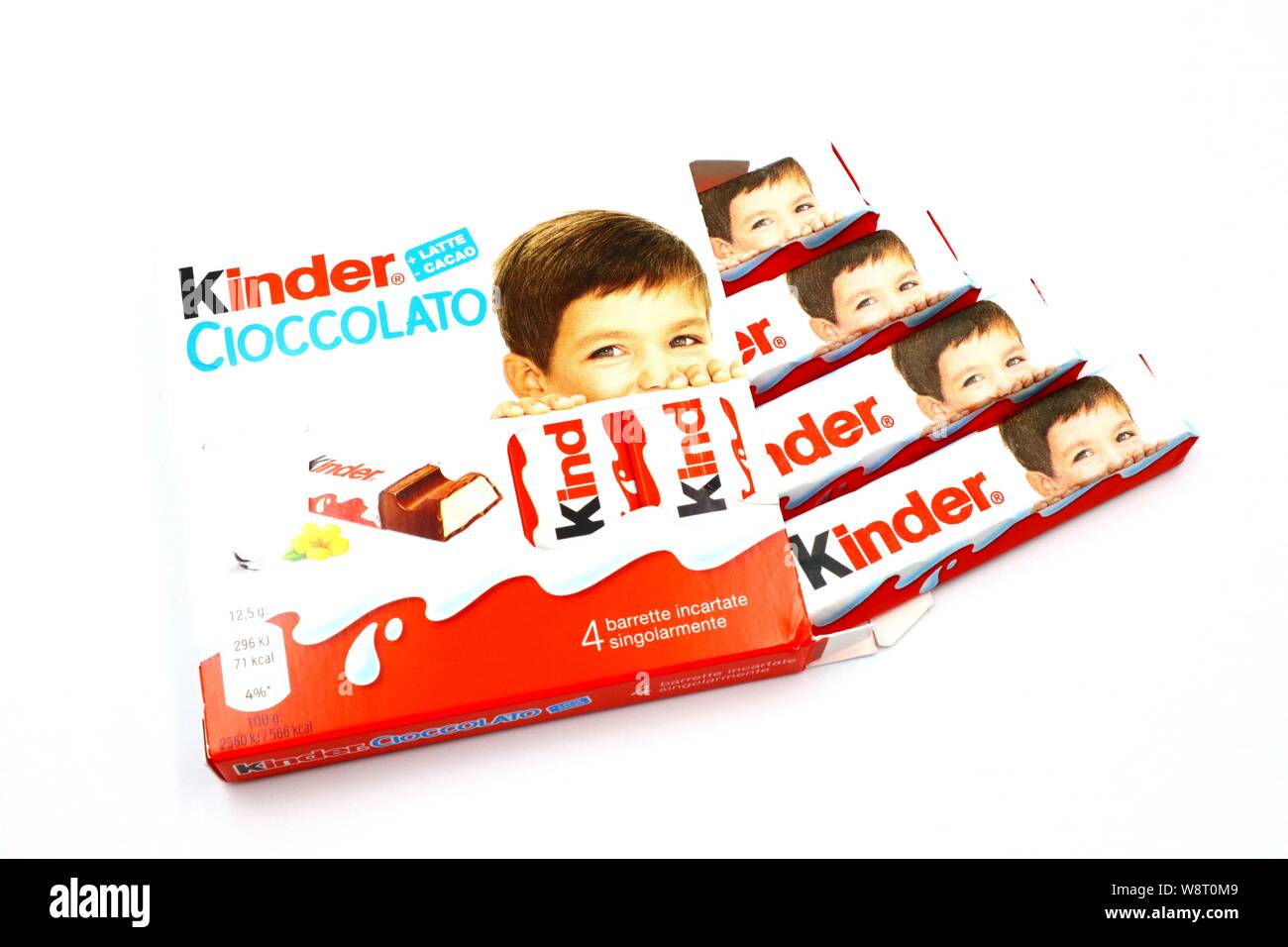 Kinder Chocolate Bars. Kinder is a brand of products made in Italy by