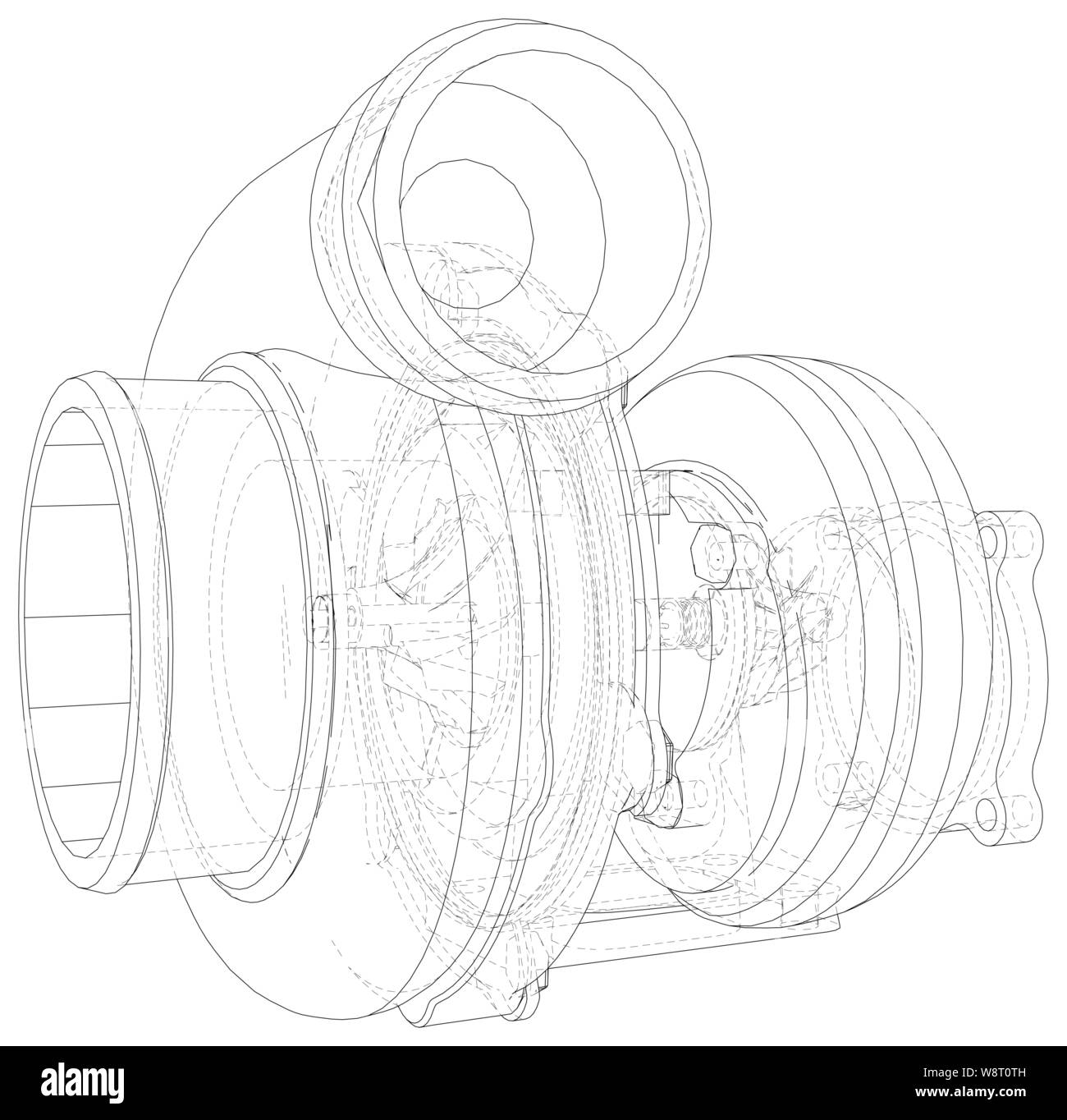 turbocharger vector art