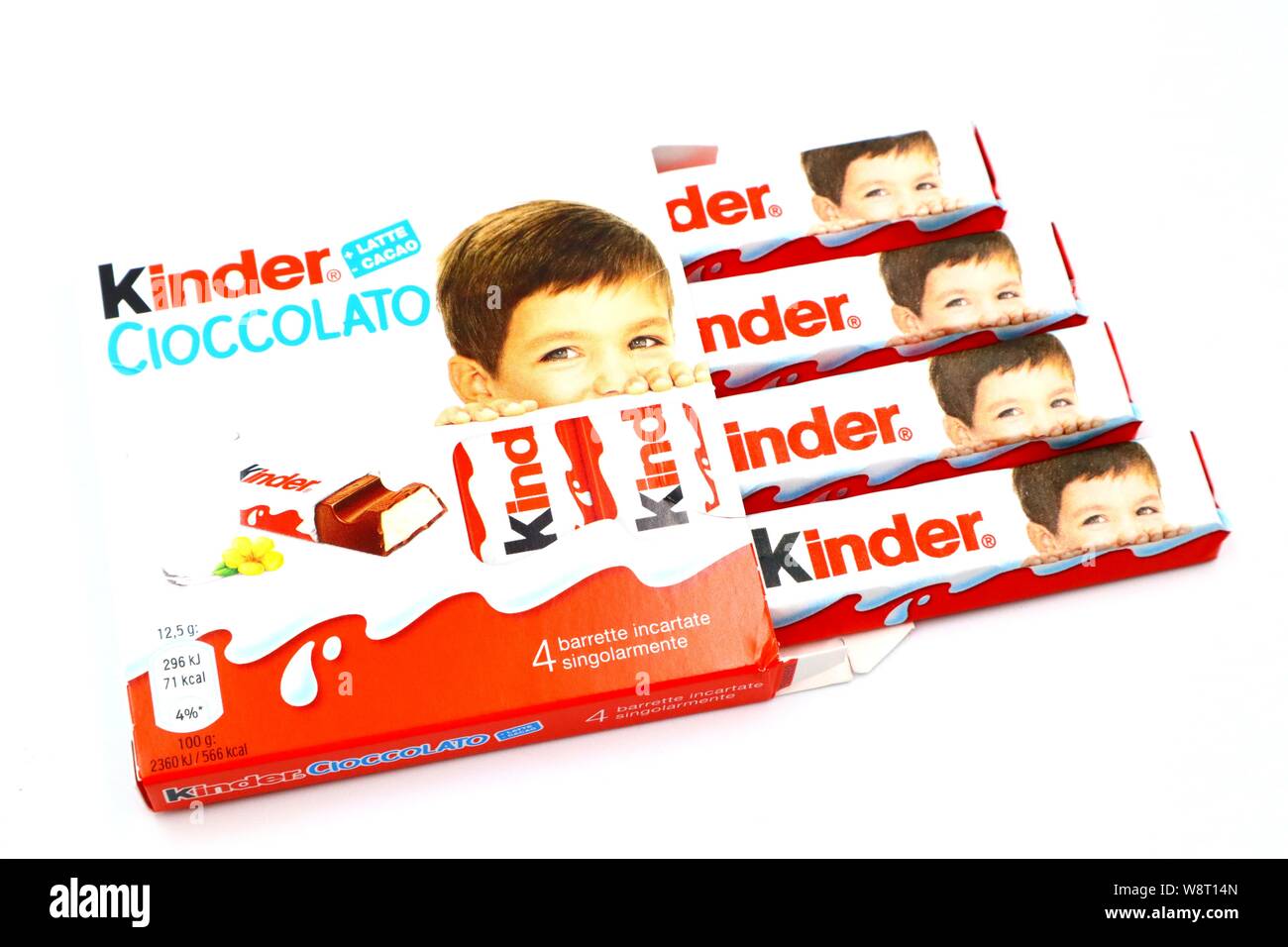 Kinder Chocolate Bars. Kinder is a brand of products made in Italy by