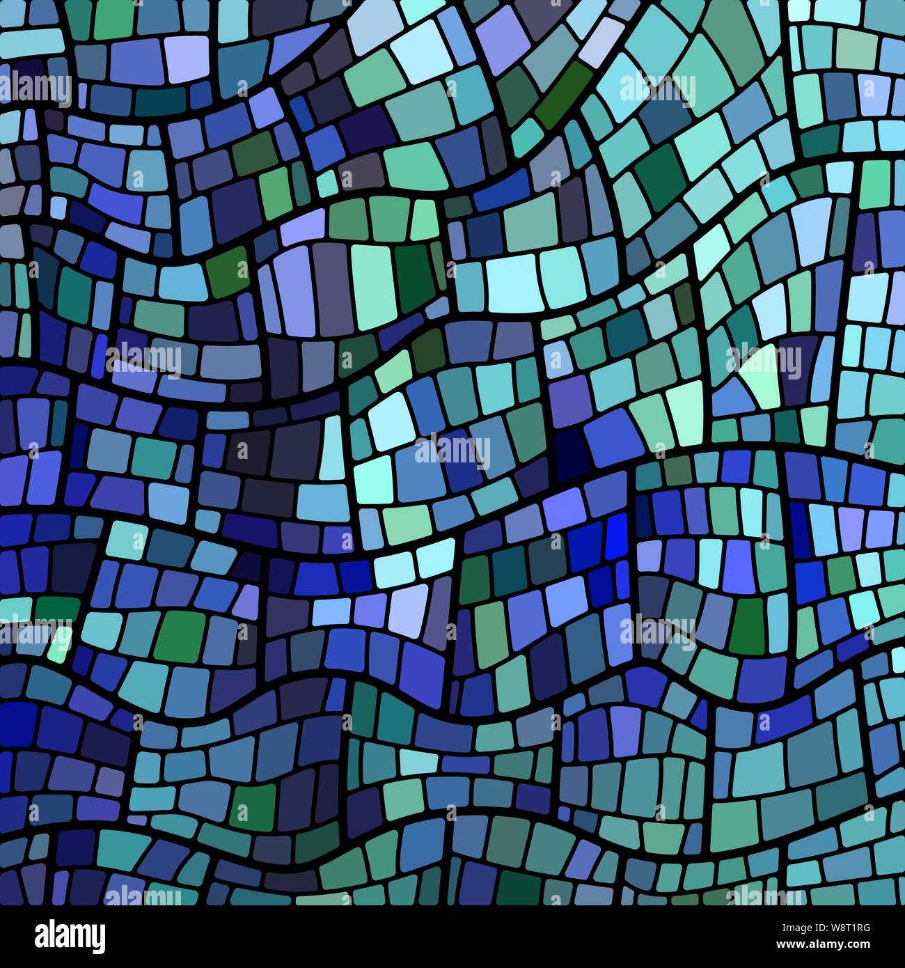 abstract vector stained-glass mosaic background - blue and violet Stock ...