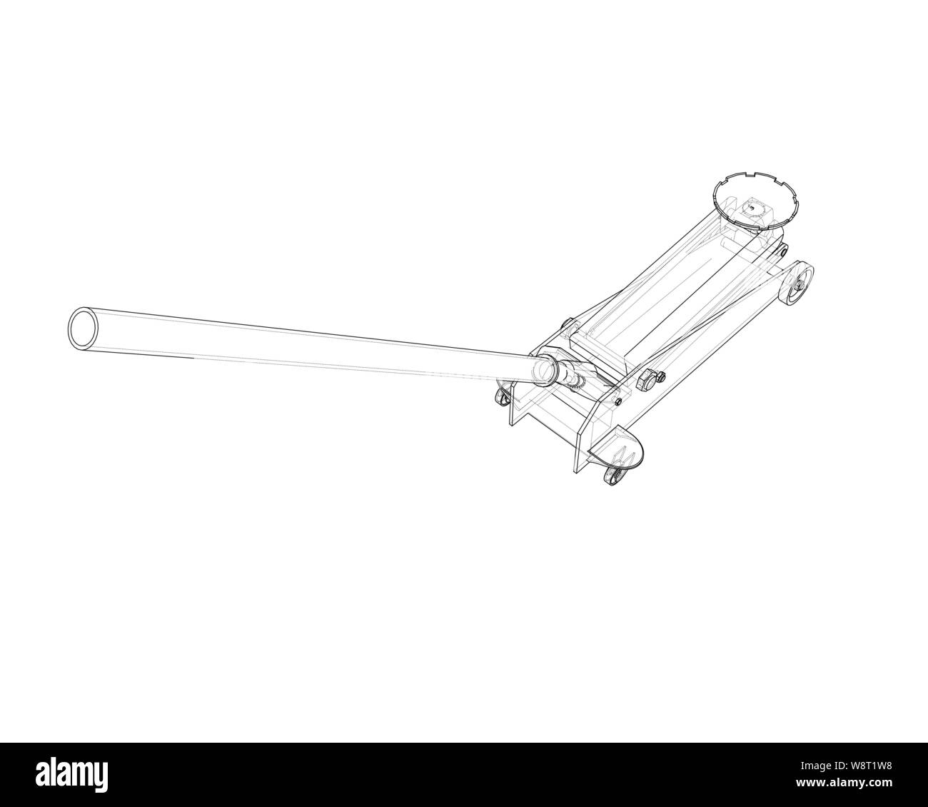 Outline Floor Car Jack. Vector Stock Vector Image & Art Alamy