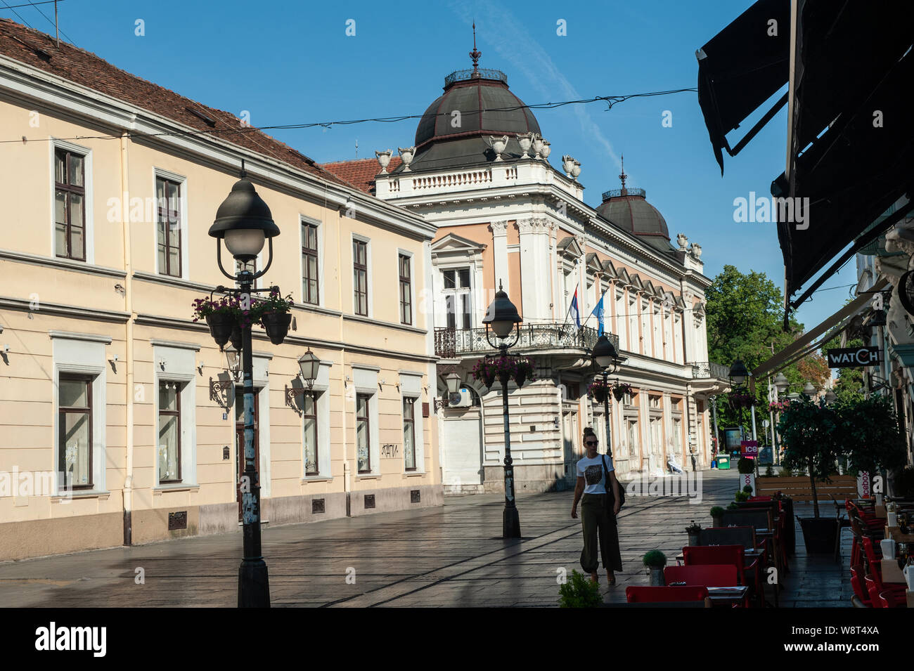 The architecture of Knez Mihailova Street in the Serbian capital Belgrade Stock Photo