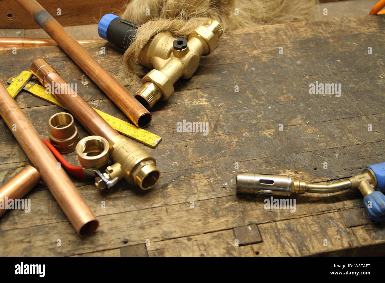 Installation Materials Example Sanitary installation plan hi-res stock photography and images - Alamy