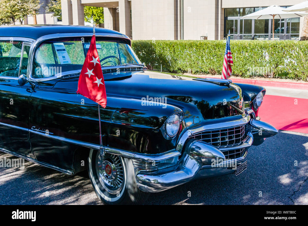 RM Sotheby's (formerly RM Auctions) 1955 Cadillac Series 75 Presidential Parade Limousine Stock Photo