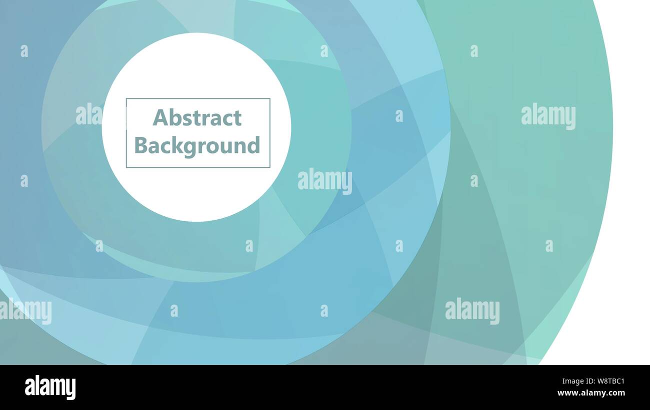 Abstract background with flat light circles. Blue and green colors ...
