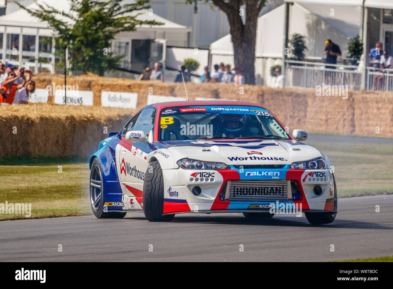 2017 Nissan Silvia S15 drift car of Polish driver Piotr Wiecek at the ...