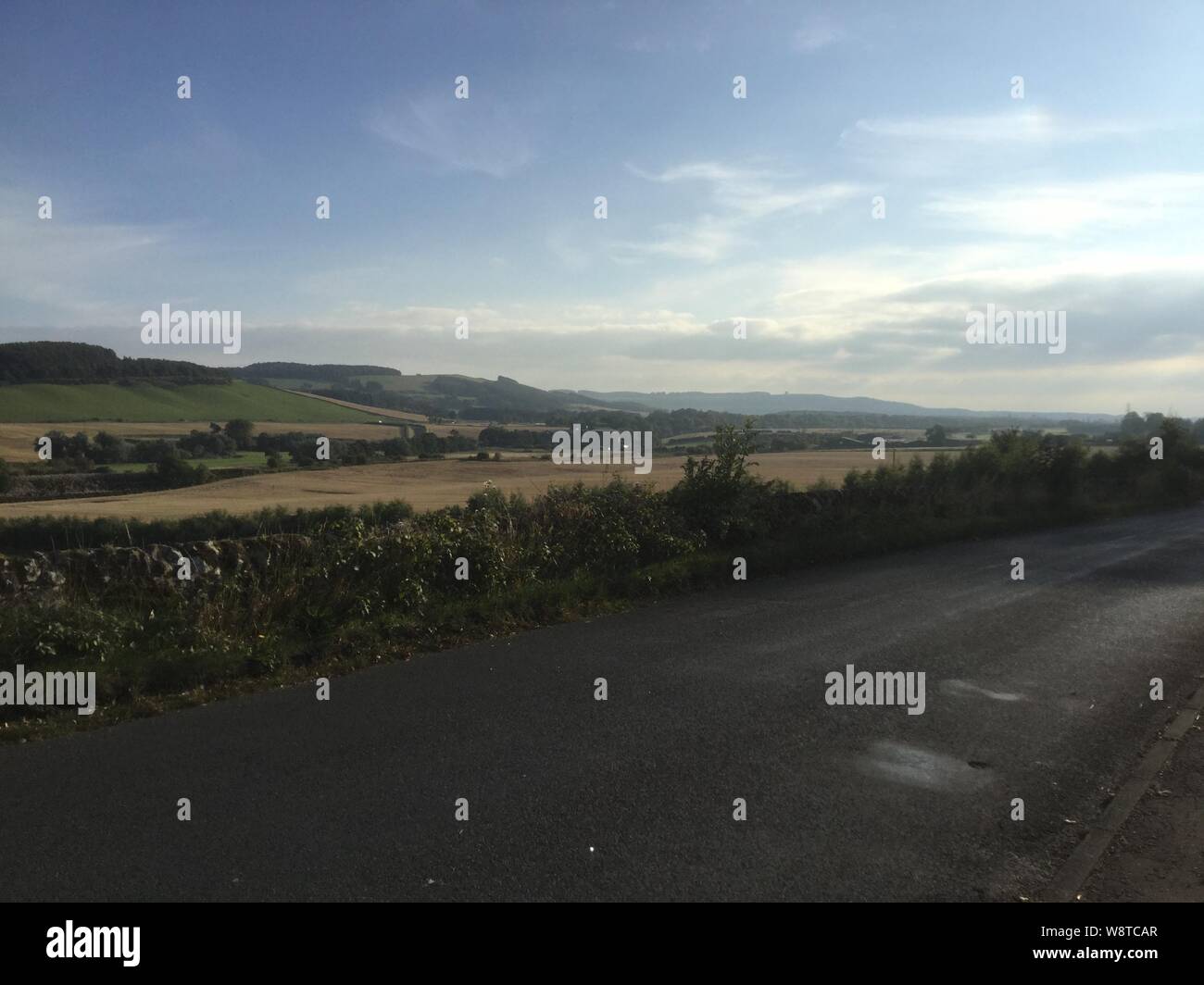 Fields outside Cupar Muir, Cupar, Fife, Scotland Stock Photo