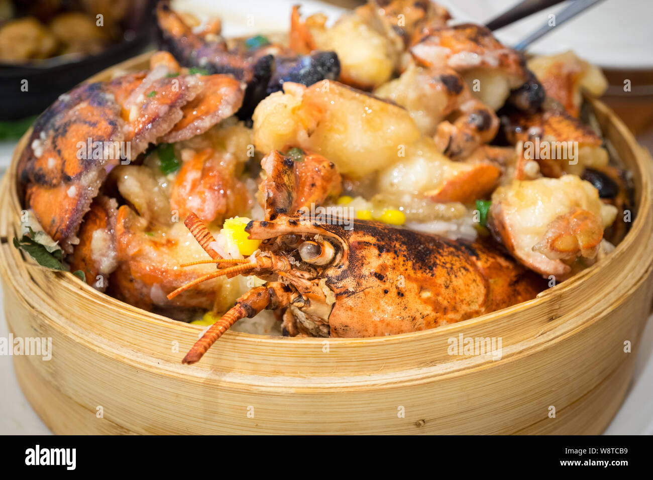 Chinese lobster sticky rice (lobster and glutinous rice), the ...