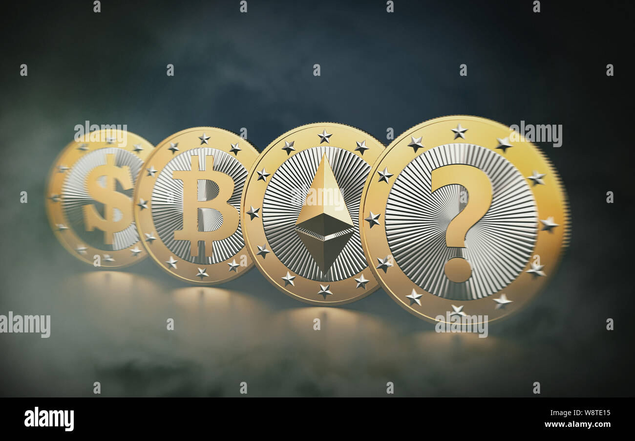 Cryptocurrency - What is the next BIG thing? Stock Photo