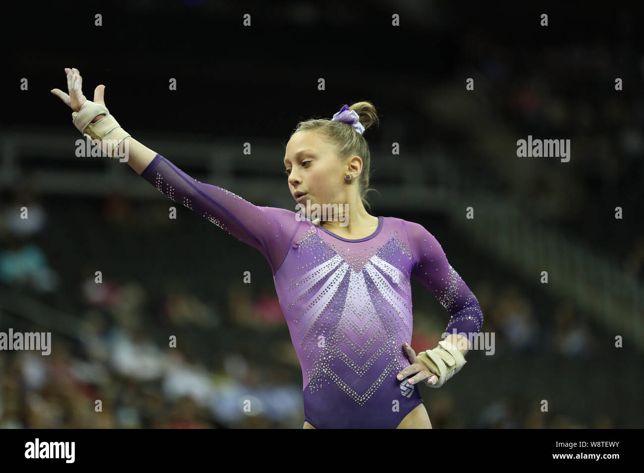 Katelyn Rosen August 9, 2019: Gymnast Katelyn Rosen competes during day one of the ...