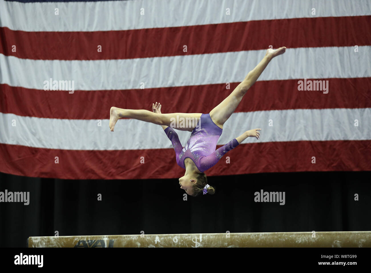 Katelyn Rosen August 9, 2019: Gymnast Katelyn Rosen competes during day one of the ...