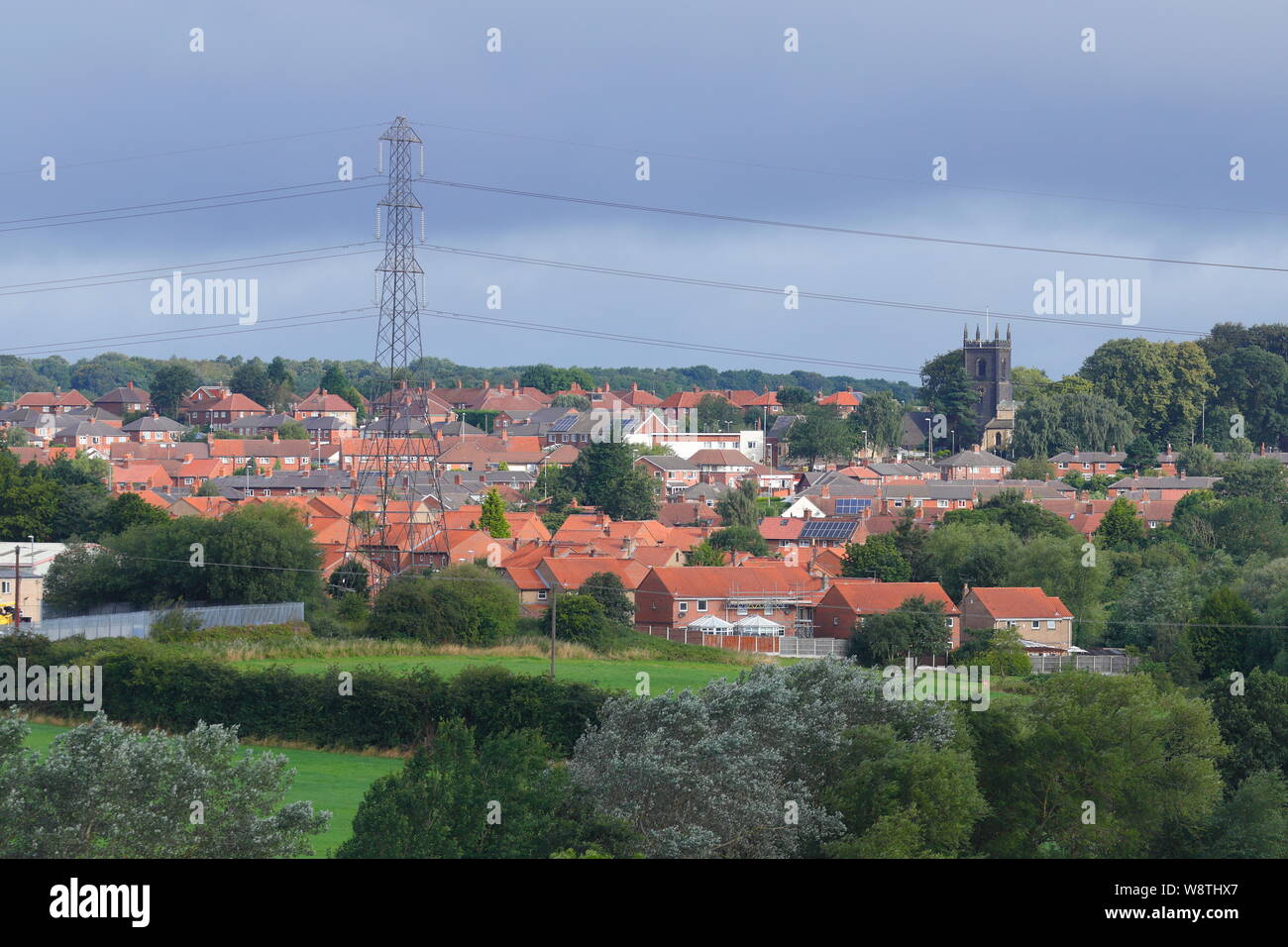 The village of Swillington in East Leeds Stock Photo Alamy