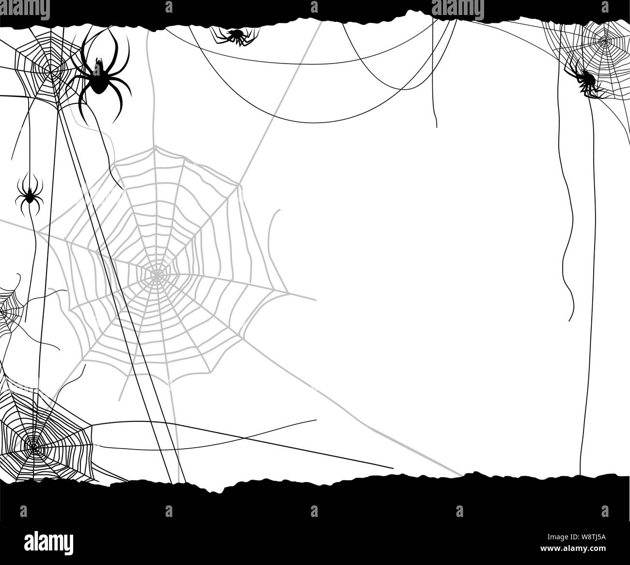 Festive spiders and web Stock Vector