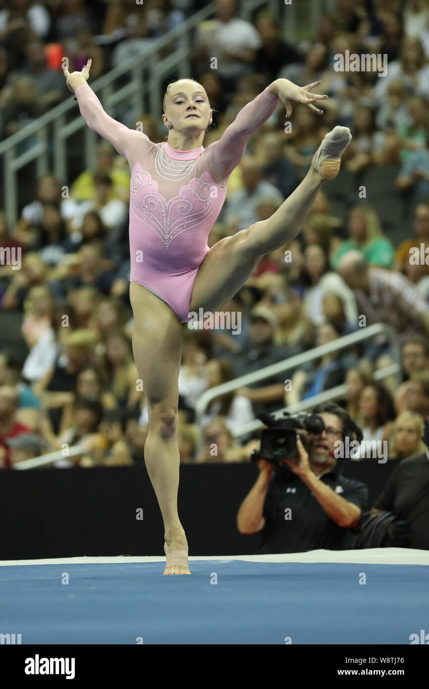 August 9, 2019: Gymnast Riley McCusker competes during day one of the ...