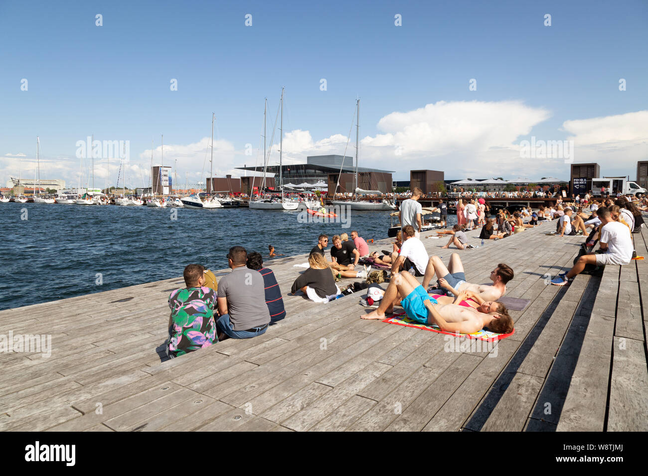 Copenhagen summer - people sunbathing outdoors, Denmark Lifestyle ...