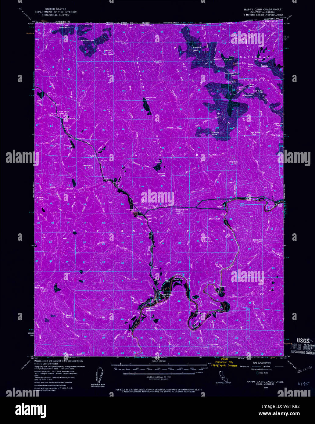 Happy camp california map hires stock photography and images Alamy