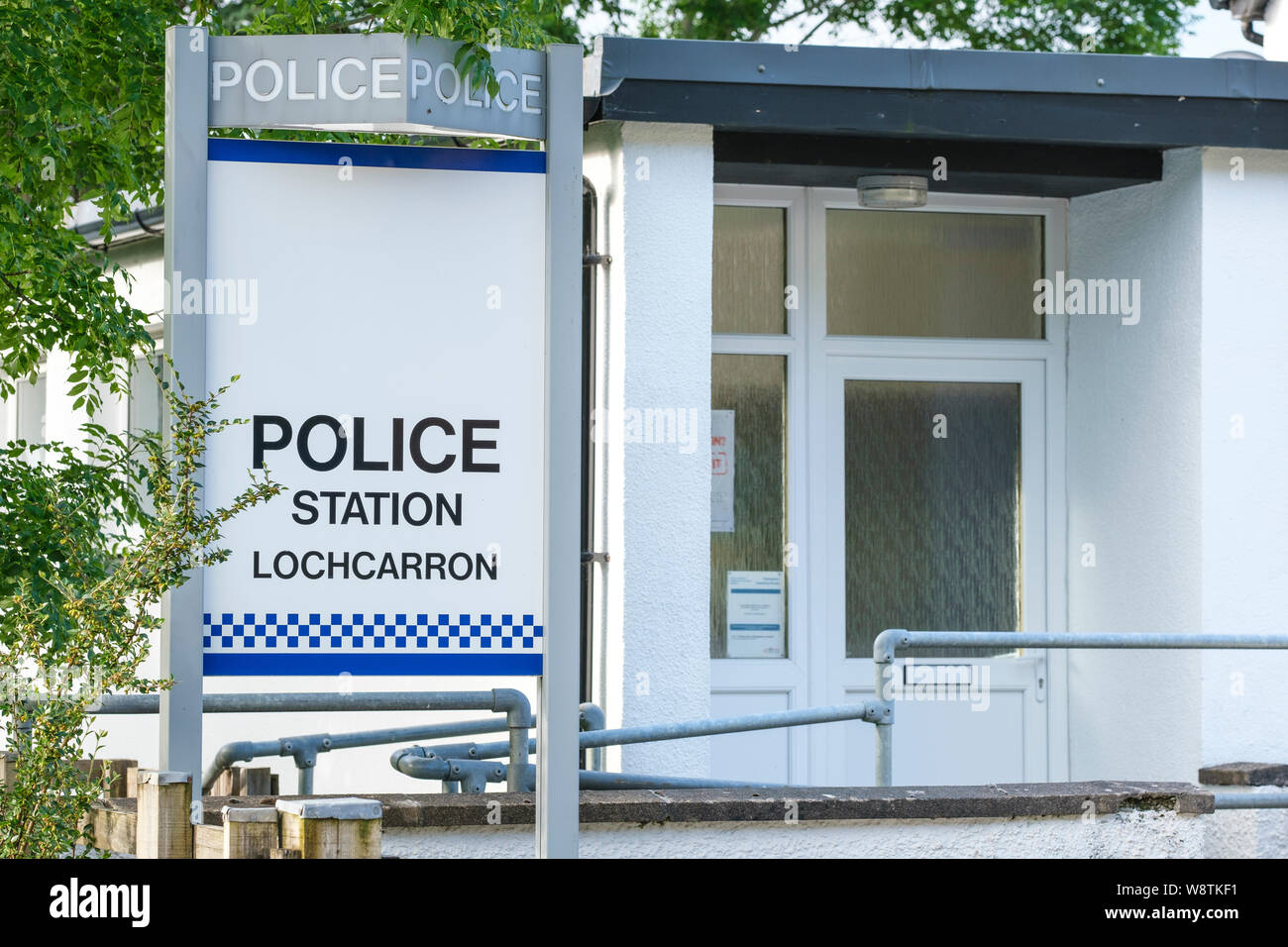 Lochcarron Police Station, Main Street, Lochcarron Stock Photo