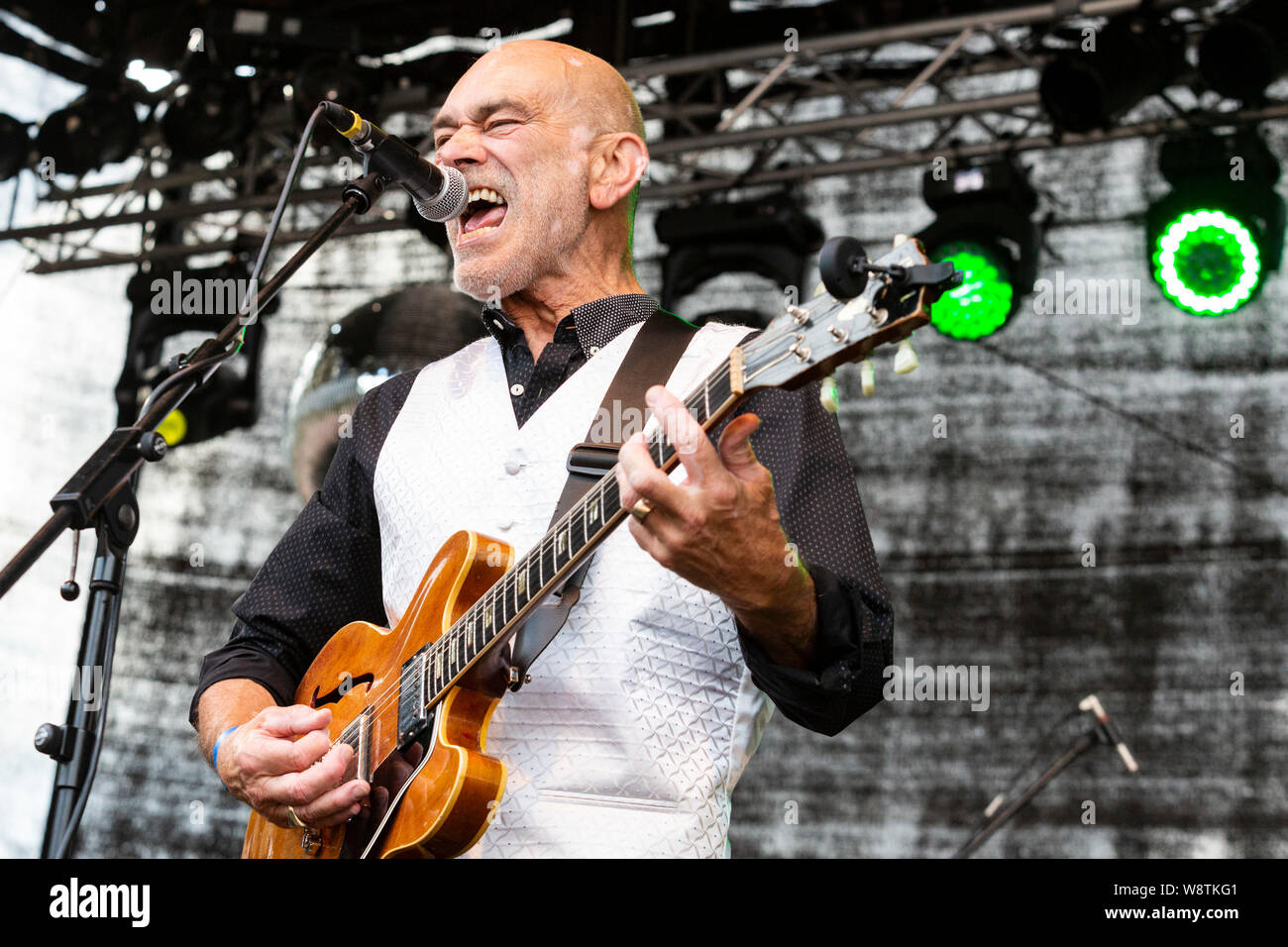 Scottish band Marmalade performing at Ruhrbühne 2019 in Mülheim an der  Ruhr, Germany. Pictured: singer Sandy Newman Stock Photo - Alamy