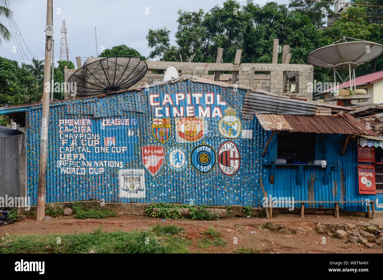 Capitol Cinema in Freetown, Sierra Leone in 2014 Stock Photo