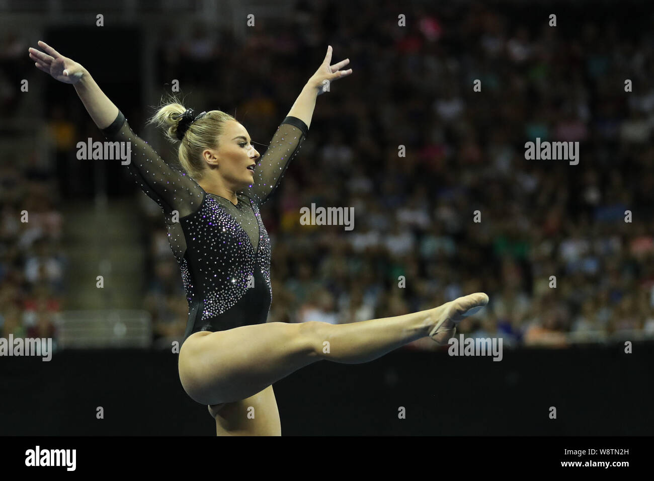 August 9, 2019: Gymnast MyKayla Skinner competes during day one of the