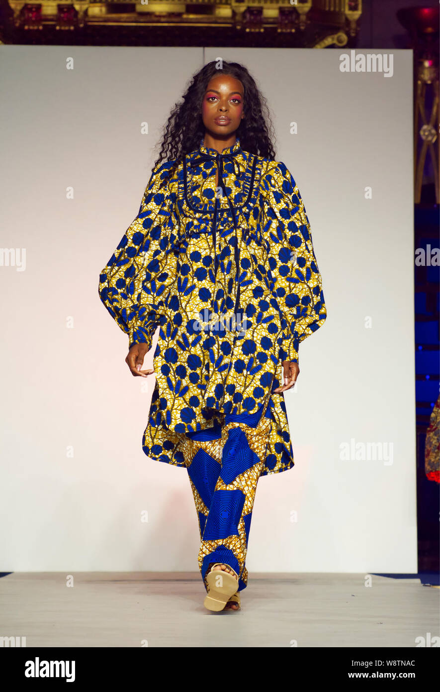 London.10th August 2019. Africa Fashion Week London 2019 Stock Photo