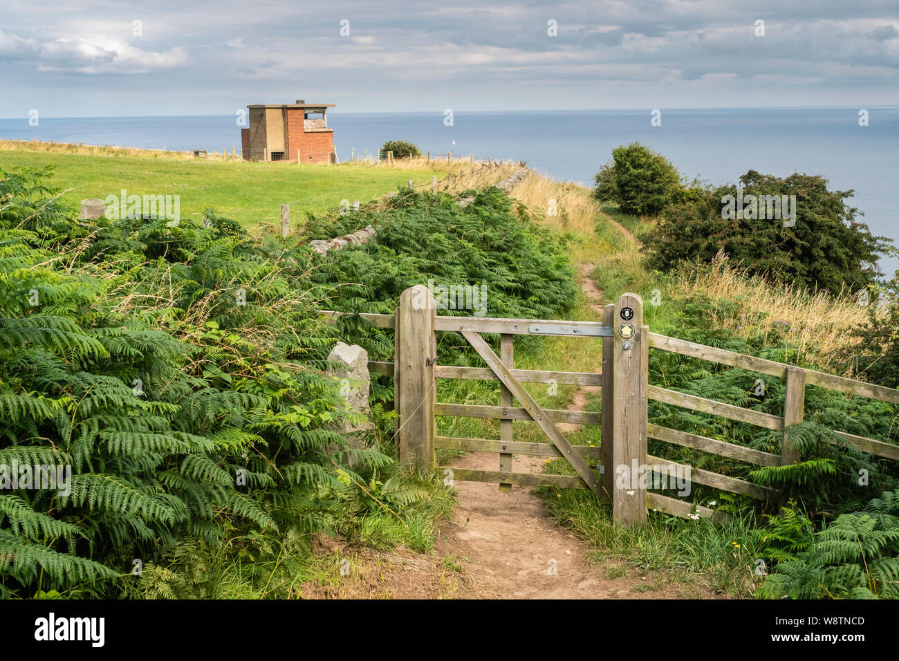 05/08/2019 Robin Hoods Bay, North Yorkshire, Uk Walking along the long