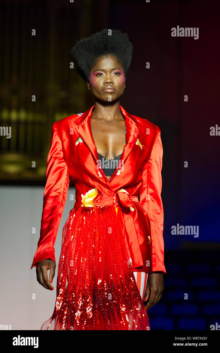 London.10th August 2019. Africa Fashion Week London 2019 Stock Photo