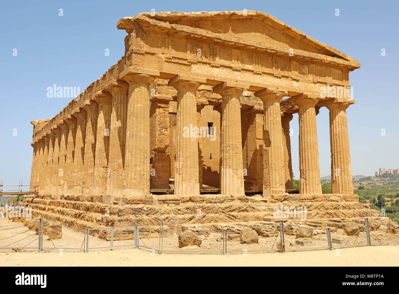 Temple of Concordia, Valley of the Temples, Agrigento, Sicily, Italy Stock Photo