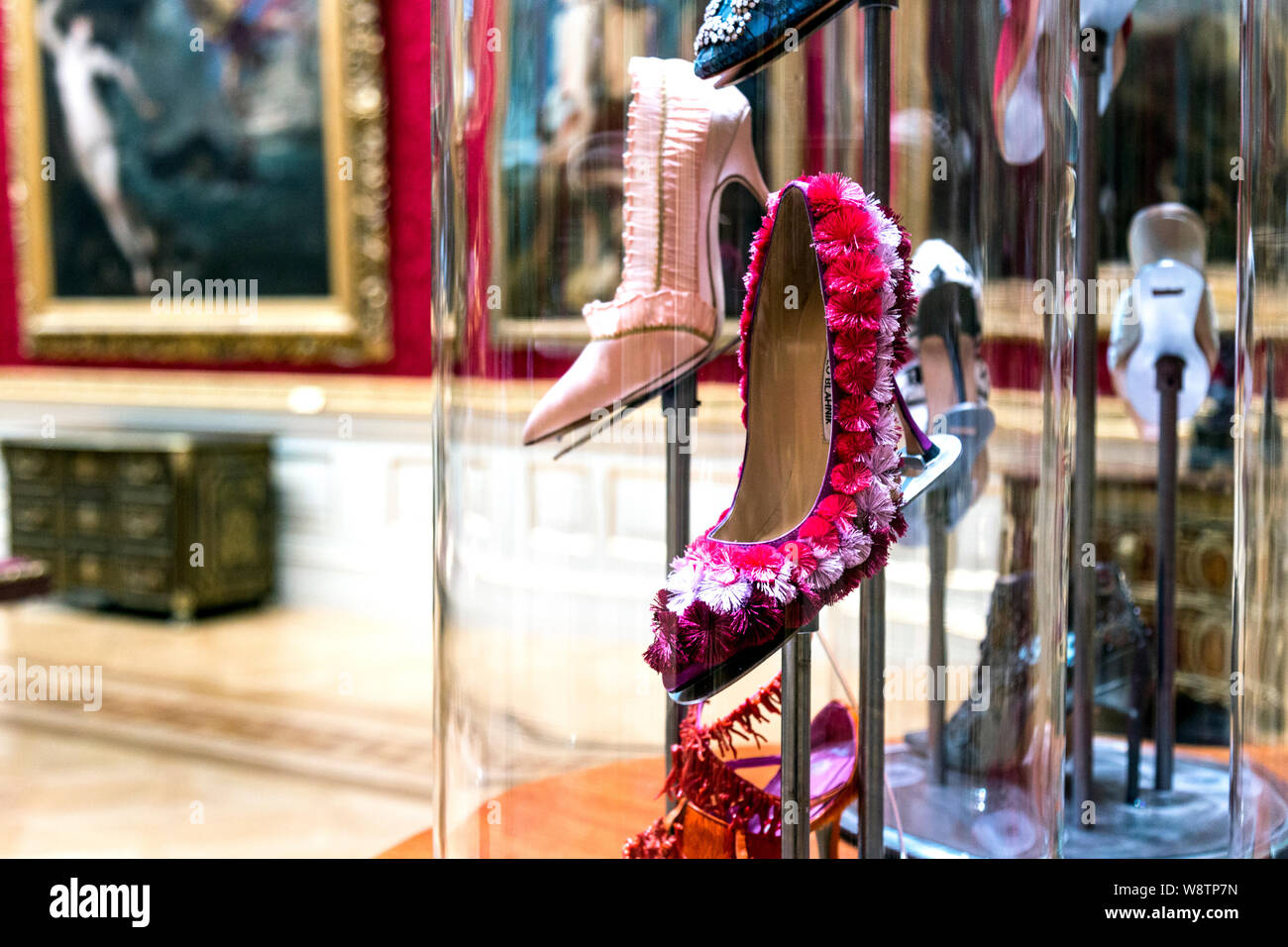 Manolo Blahnik exhibition at the Wallace Collection, London, UK Stock Photo