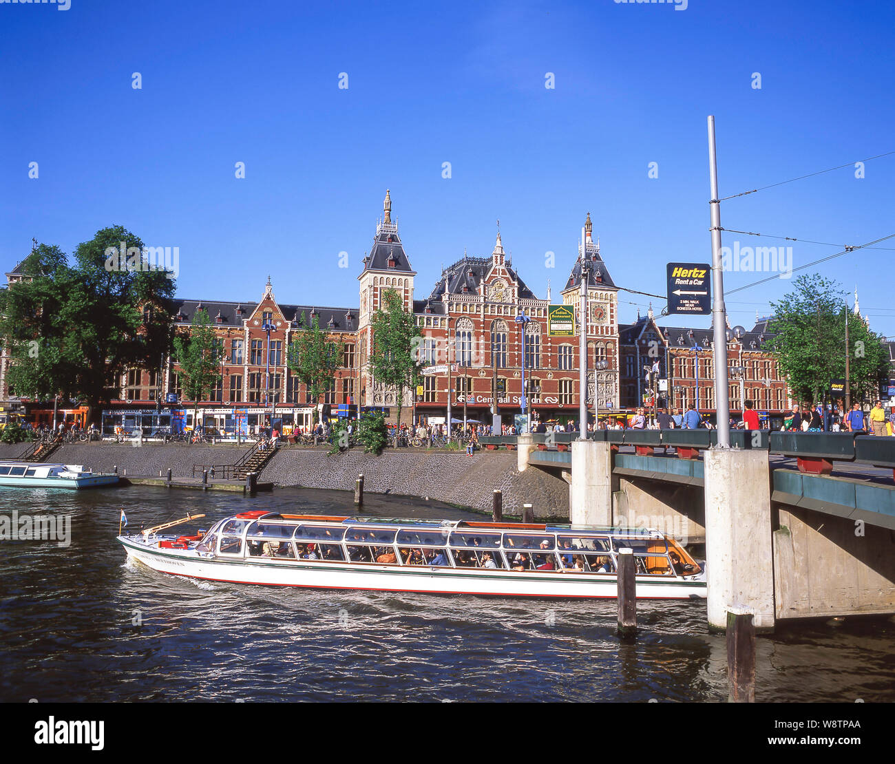 Amsterdam Central Station, Stationsplein, Amsterdam, Noord-Holland, Kingdom of the Netherlands Stock Photo