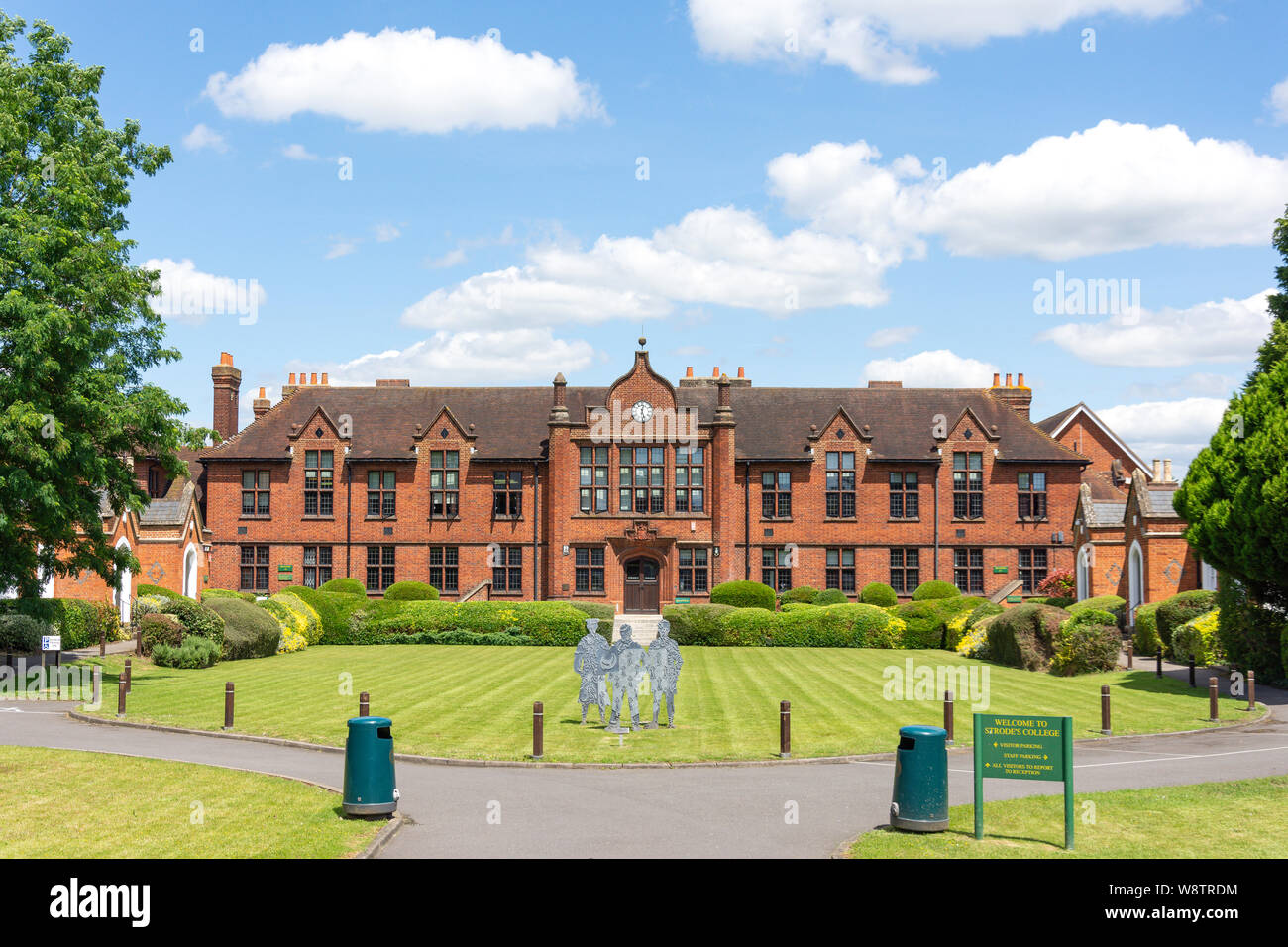 Strode's Sixth Form College, High Street, Egham, Surrey, England, United Kingdom Stock Photo