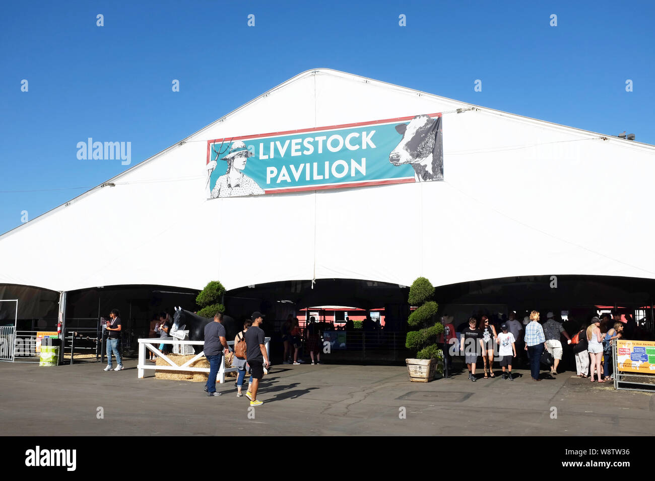 COSTA MESA, CALIFORNIA AUG 8, 2019 Livestock Pavilion at the Orange
