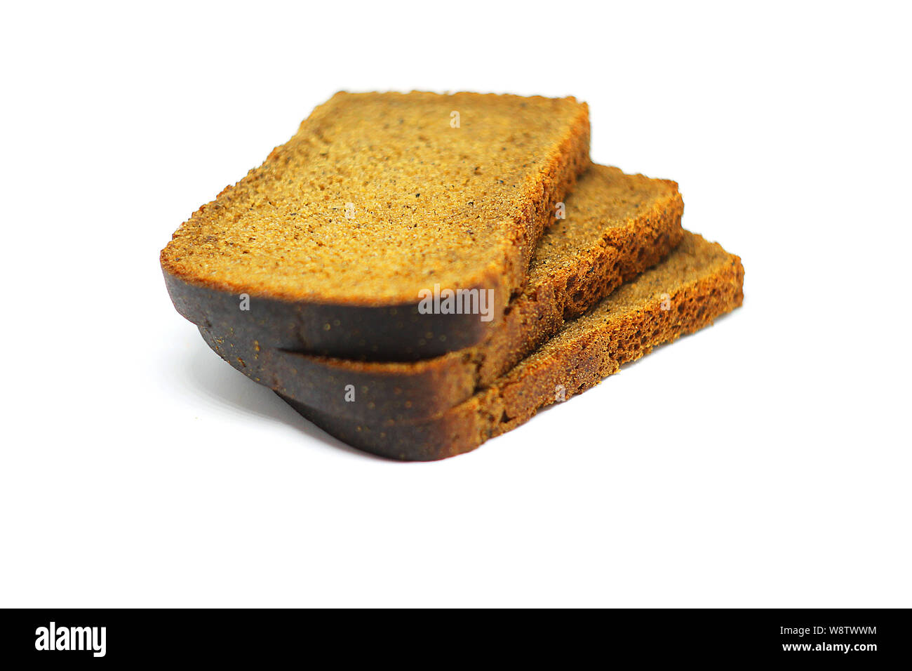 Bread isolated on the white background Stock Photo - Alamy