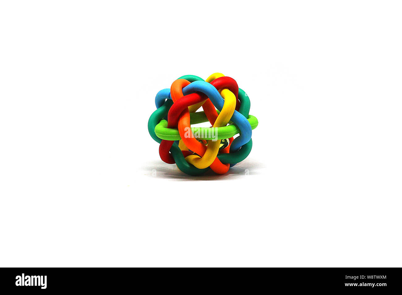 Wicker decorative ball isolated on white background Stock Photo Alamy