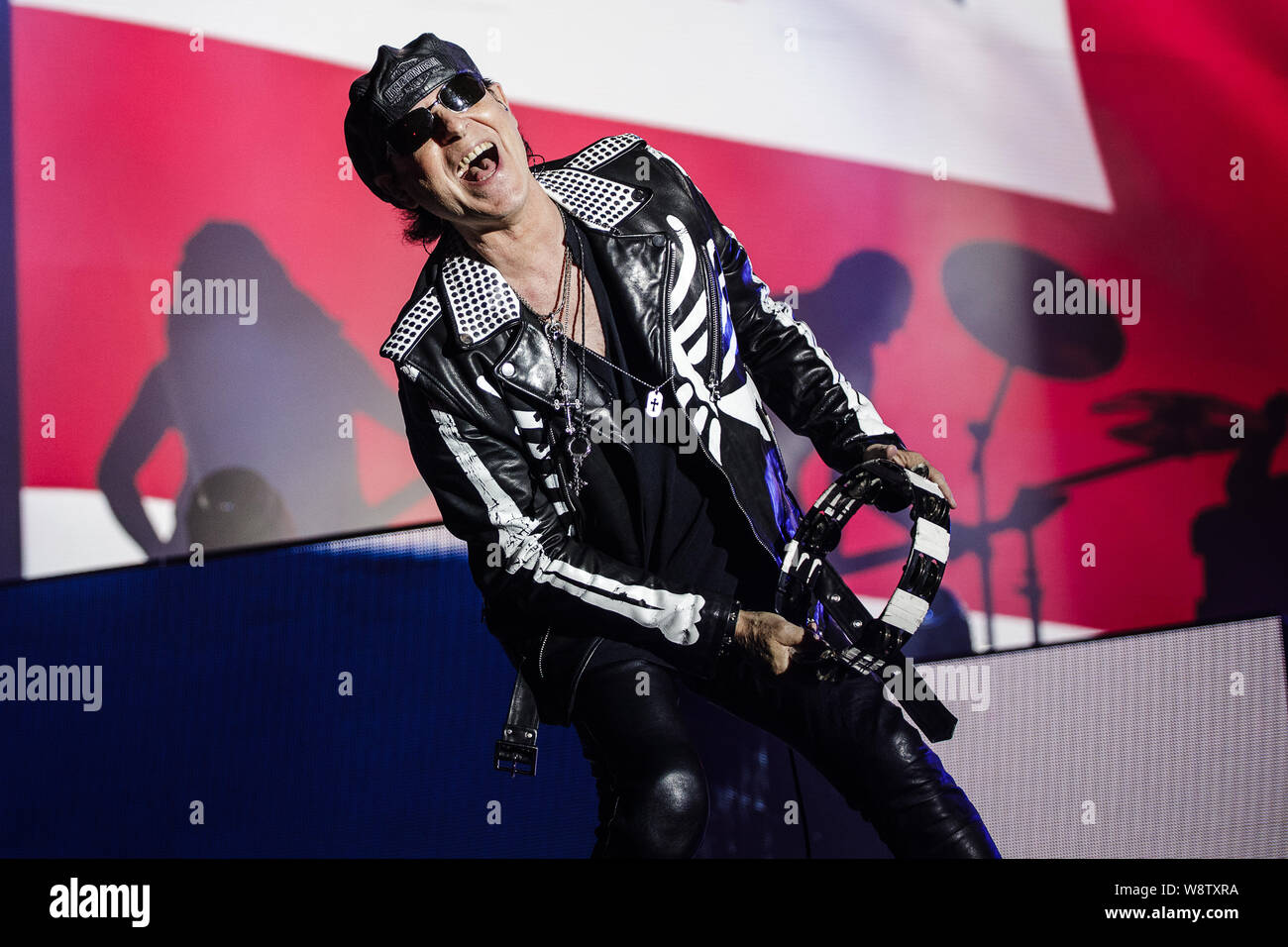 Scorpions perform live on stage at Bloodstock Open Air Festival, UK, 11th Aug, 2019. Stock Photo